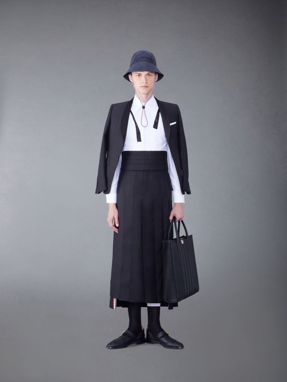 Manteaux Thom Browne Wool Classic Sport Homme Noir | BYL04Y31920