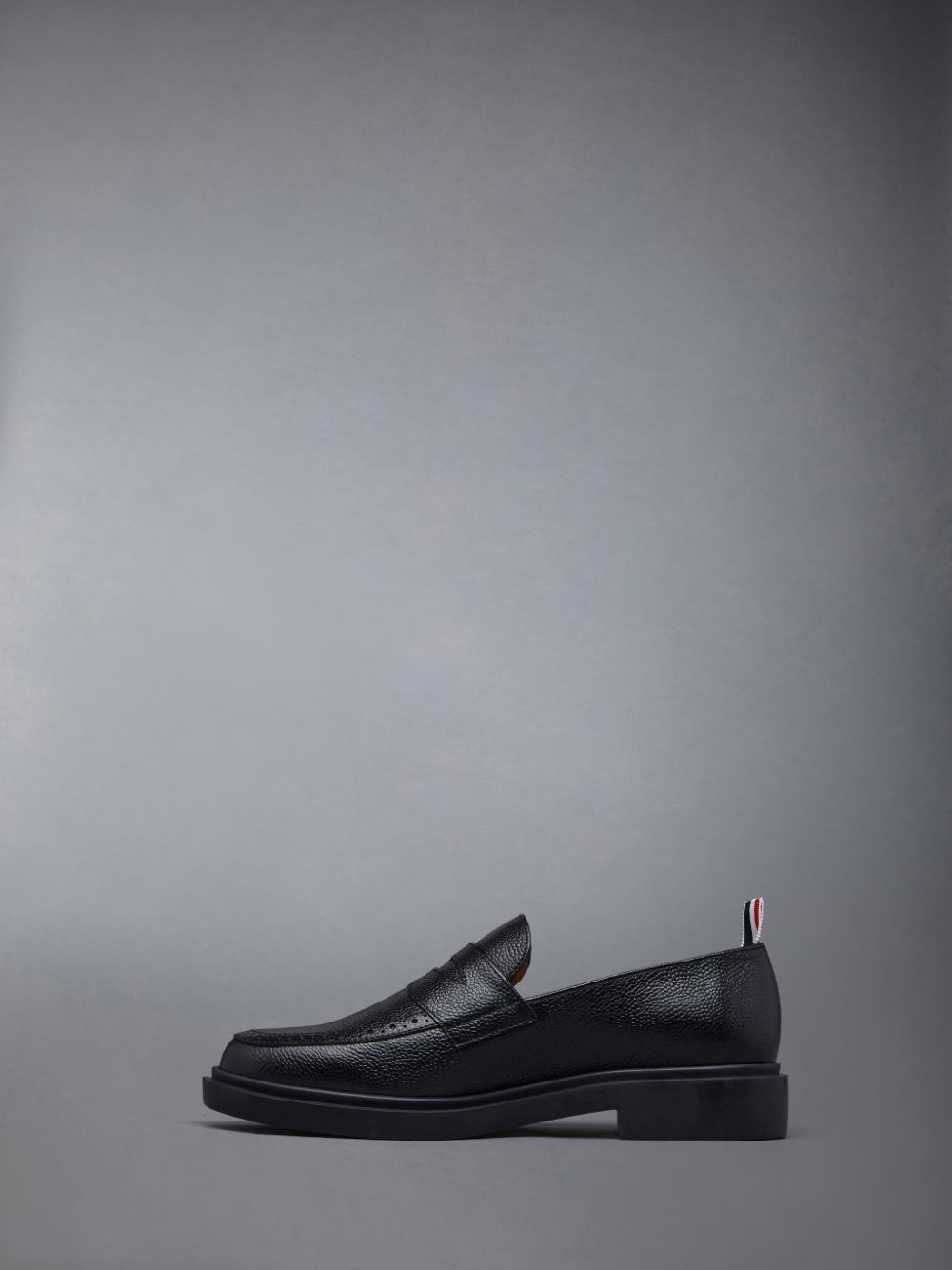 Mocassin Thom Browne Pebble Grain Penny Femme Noir | MVO28X53562