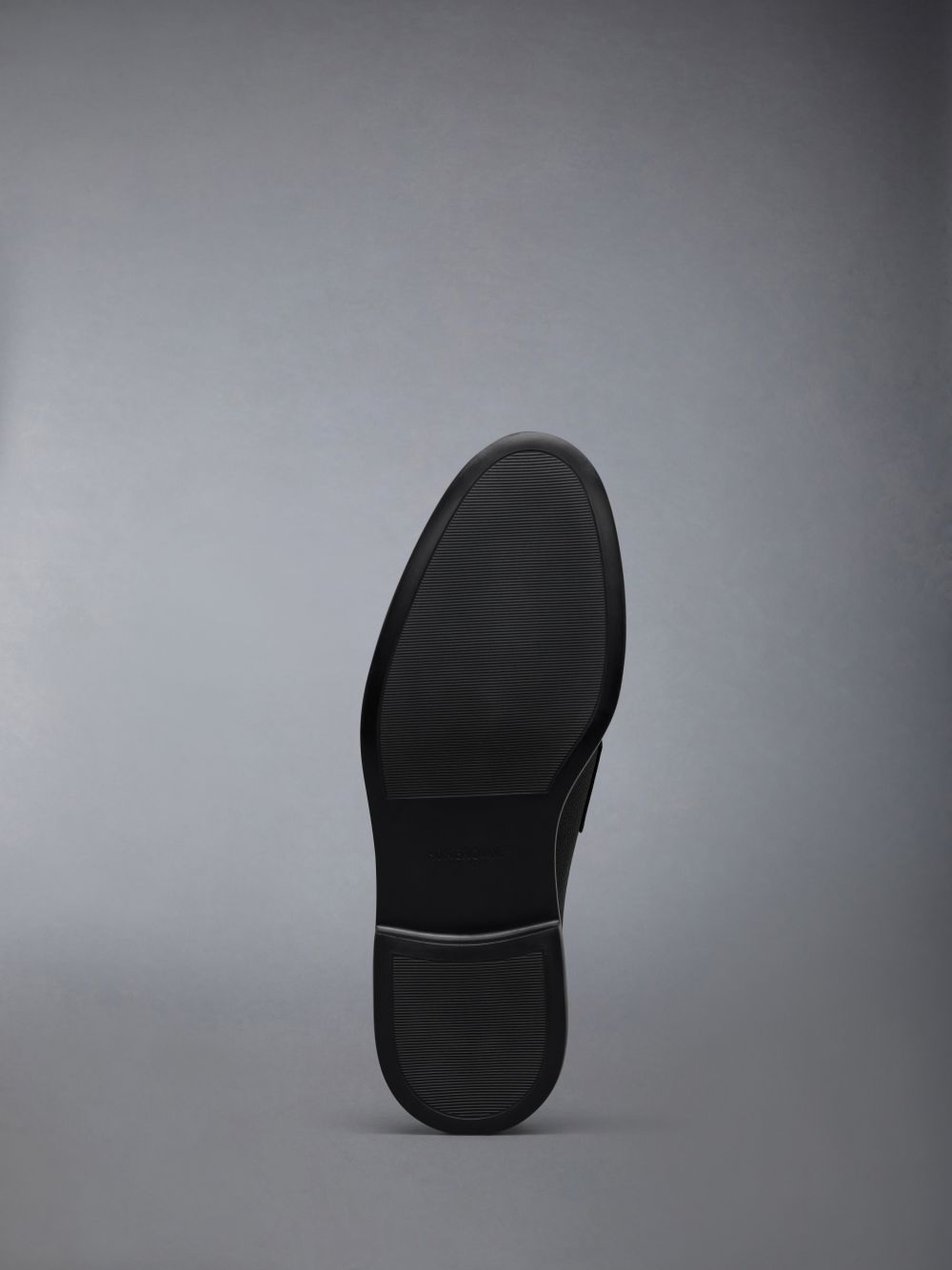 Mocassin Thom Browne Pebble Grain Rubber Sole Penny Homme Noir | EFK86X17426