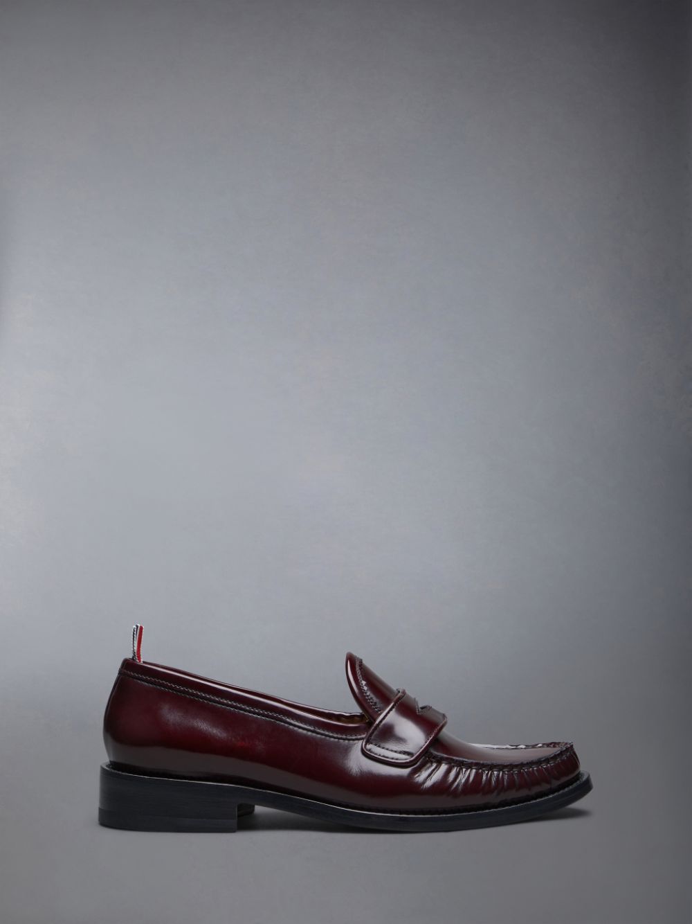 Mocassin Thom Browne Spazzolato Pleated Varsity Femme Rouge | TNG71C94686