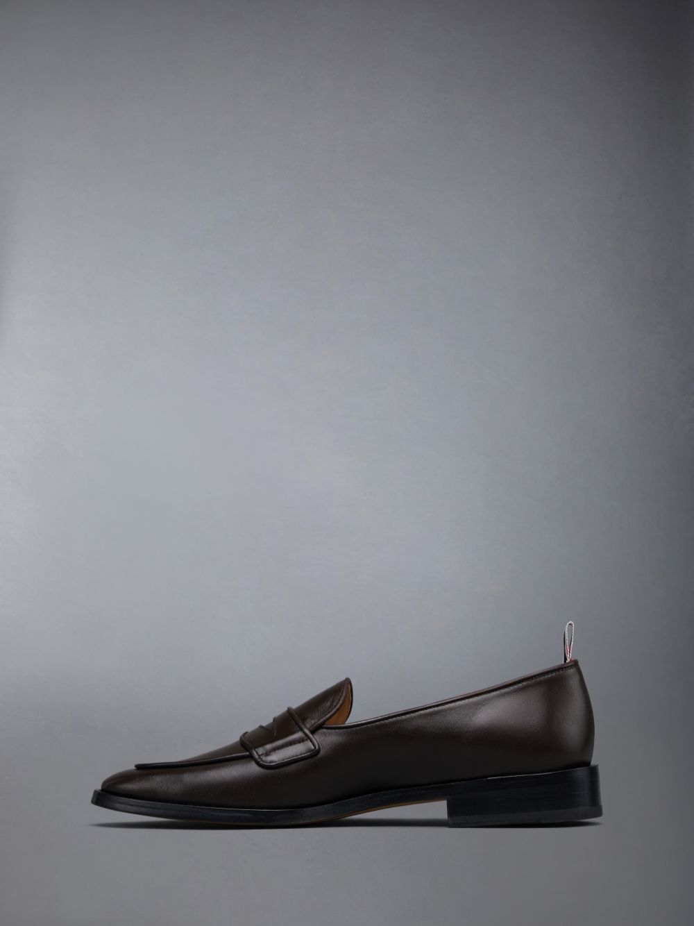 Mocassin Thom Browne VITELLO CALF LEATHER VARSITY PENNY Homme Marron | GLB55X15437