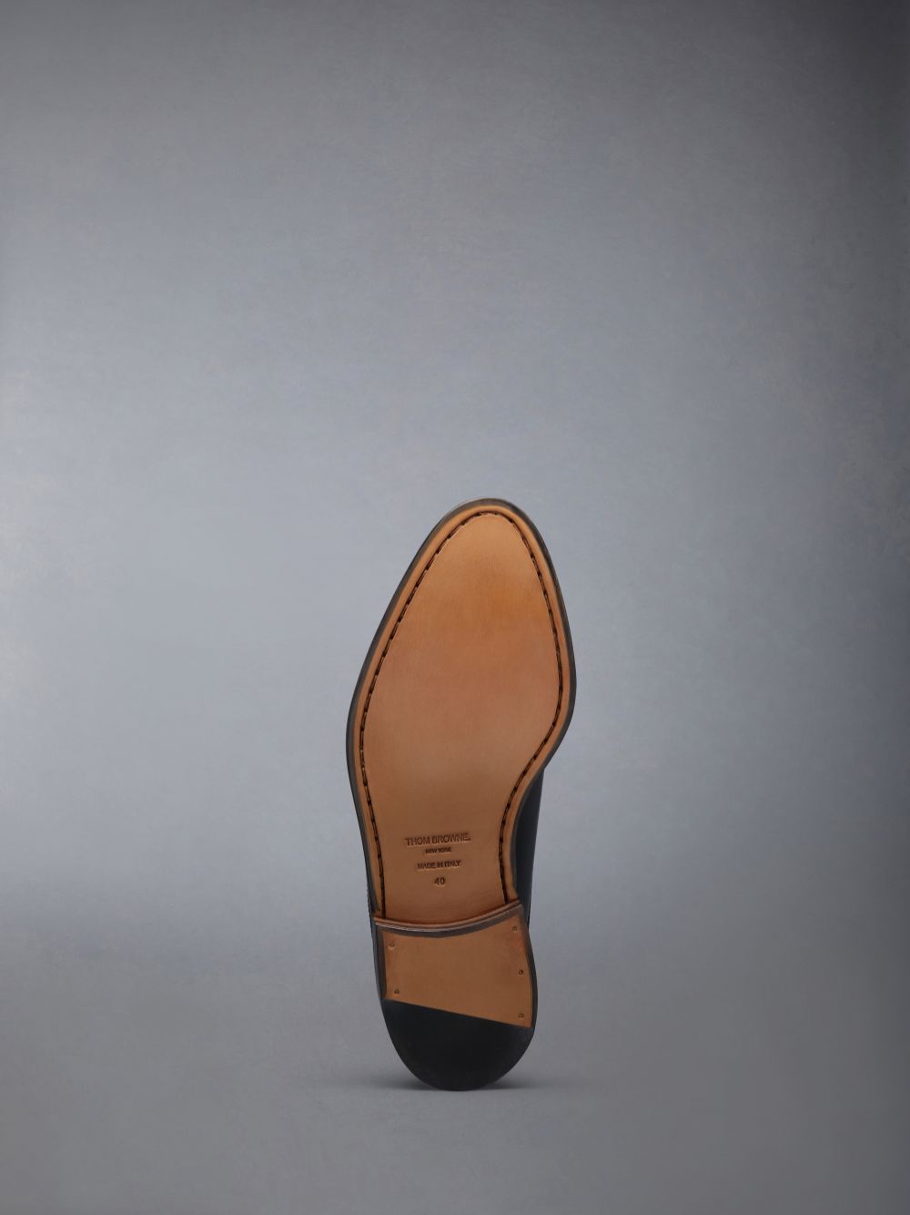 Mules Thom Browne Calf Flexible Leather Sole Penny Loafer Femme Noir | QIF09O81882