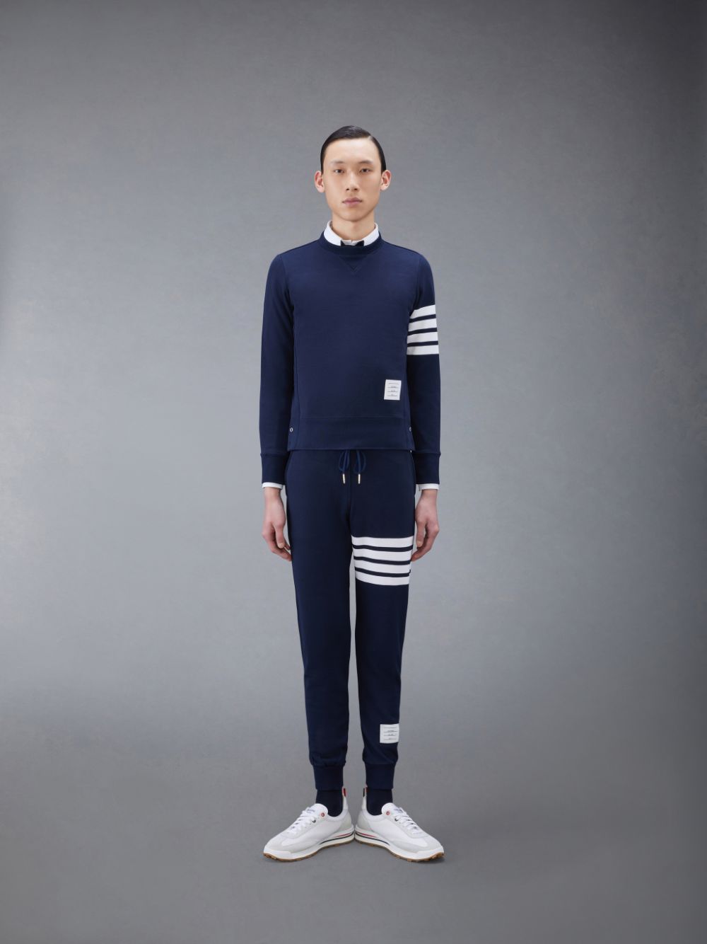 Pantalon Survêtement Thom Browne Classic Loopback 4-Bar Homme Bleu | LAJ23K60200