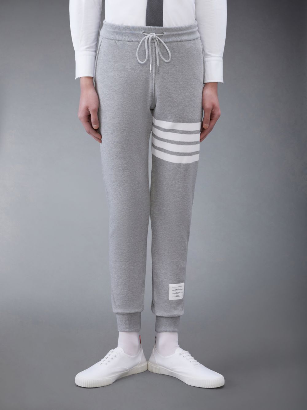Pantalon Survêtement Thom Browne Classic Loopback 4-Bar Homme Grise | ACO98K78270