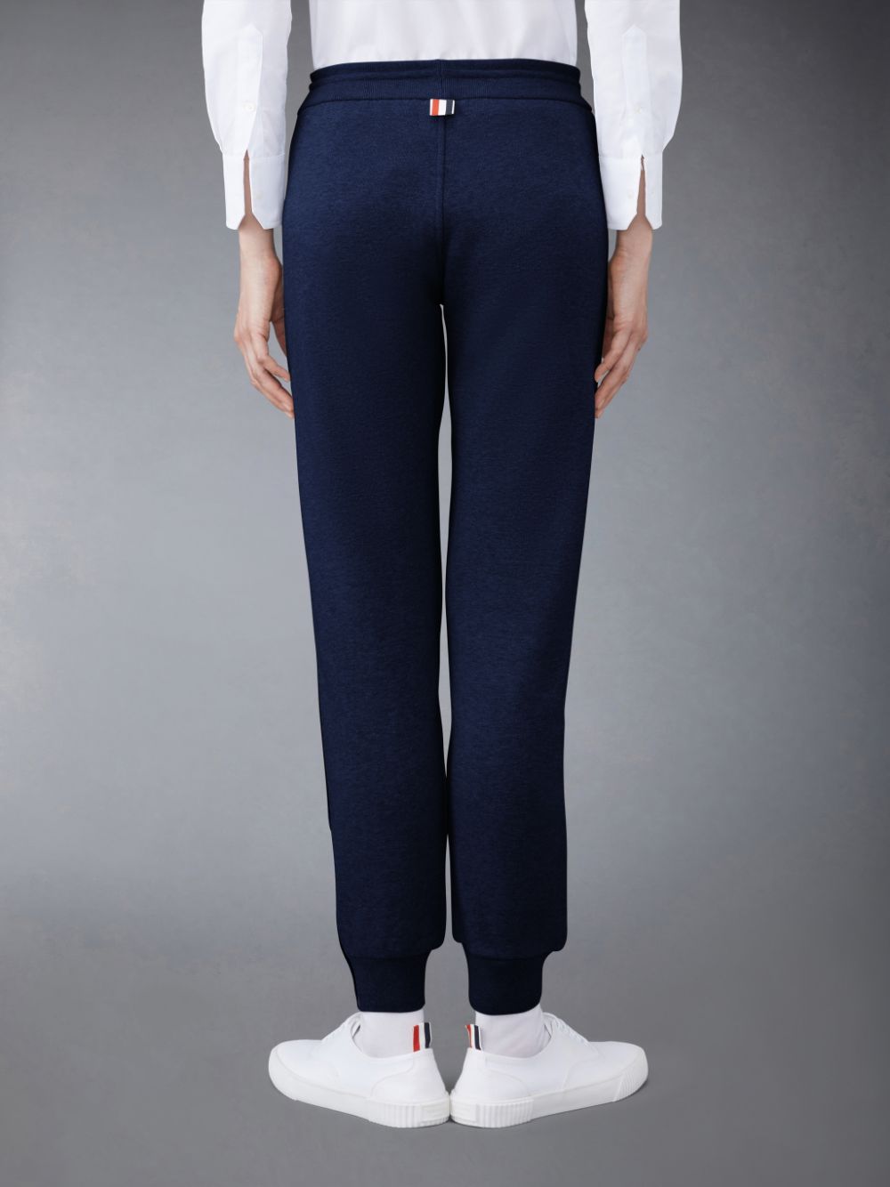 Pantalon Survêtement Thom Browne Classic Loopback Stripe Femme Bleu | EUC60L86795