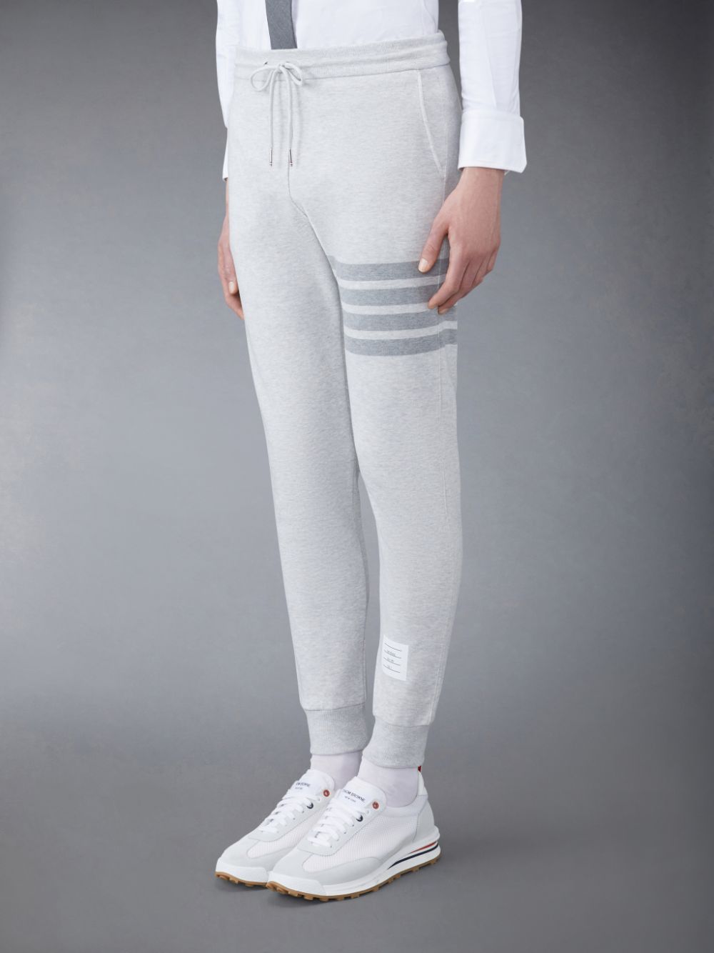 Pantalon Survêtement Thom Browne Classic Loopback 4-Bar Homme Grise | SMM54W02071