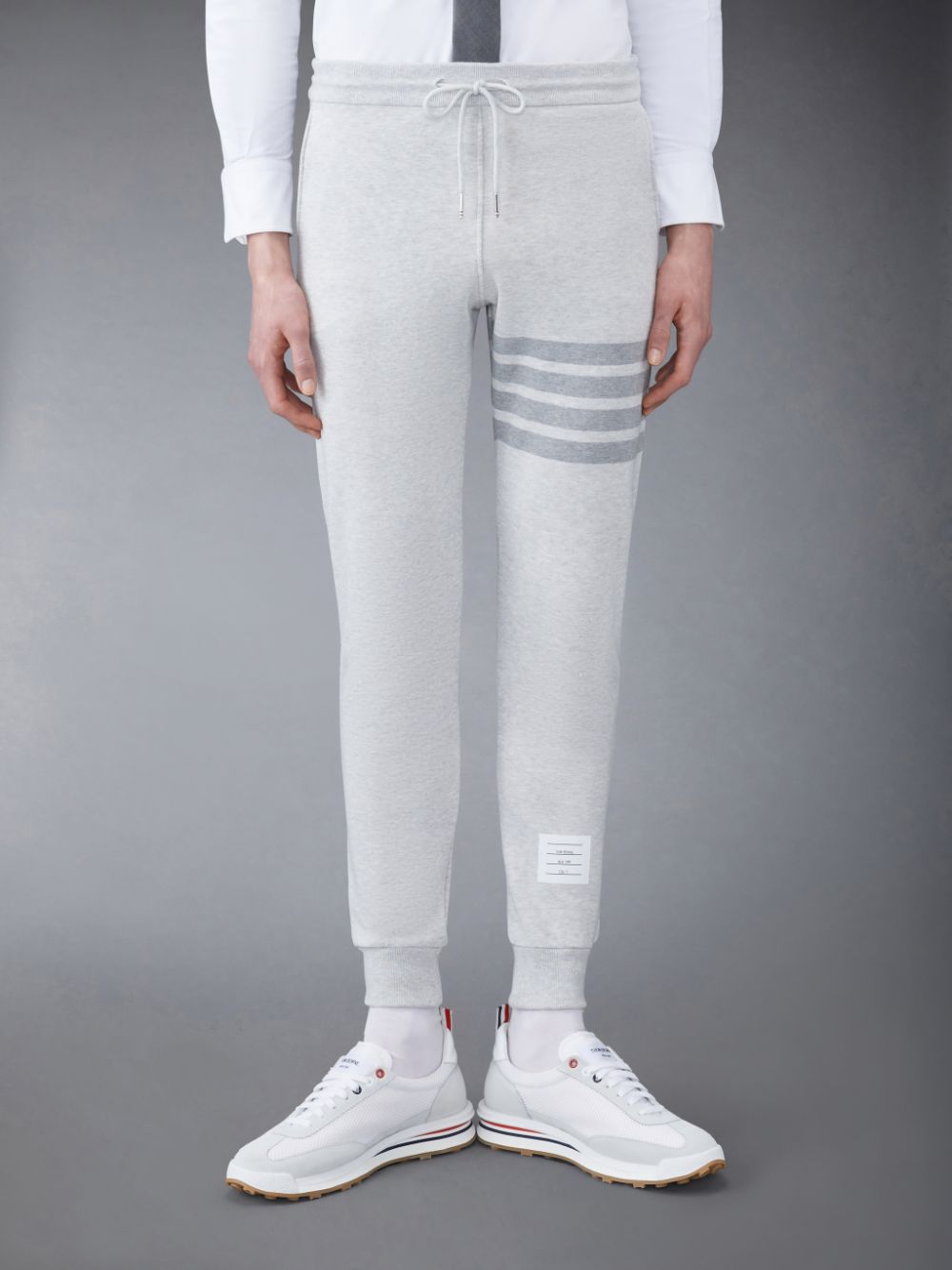 Pantalon Survêtement Thom Browne Classic Loopback 4-Bar Homme Grise | SMM54W02071