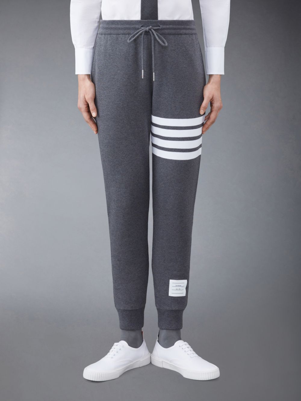 Pantalon Survêtement Thom Browne Classic Loopback 4-Bar Femme Grise | OJQ02V82081