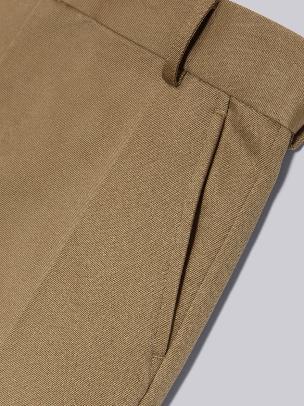 Pantalon Thom Browne Cotton Twill Chino Garcon Marron | IME40V66764