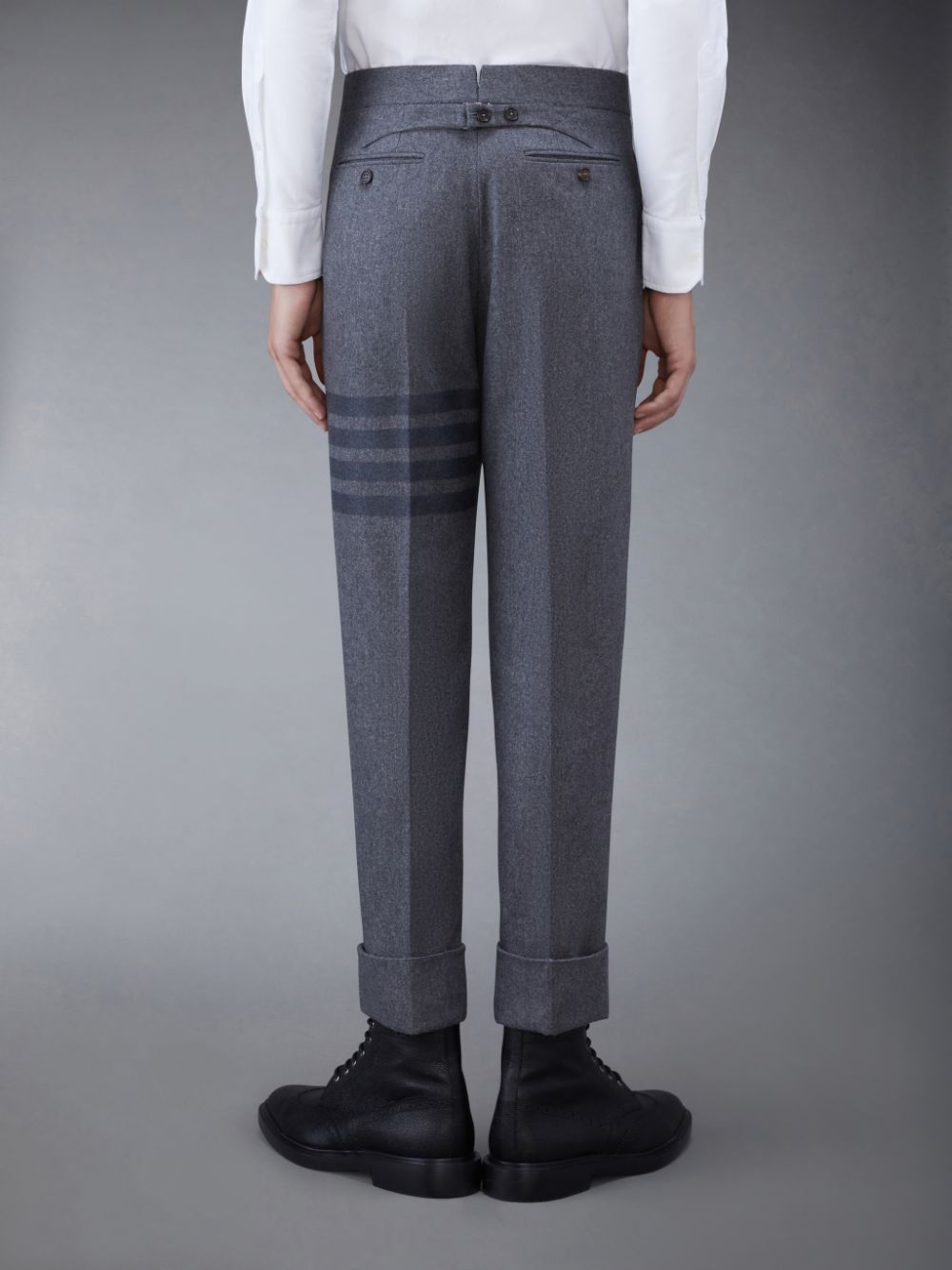 Pantalon Thom Browne Flannel 4-Bar Classic Homme Grise | DBG29B48833