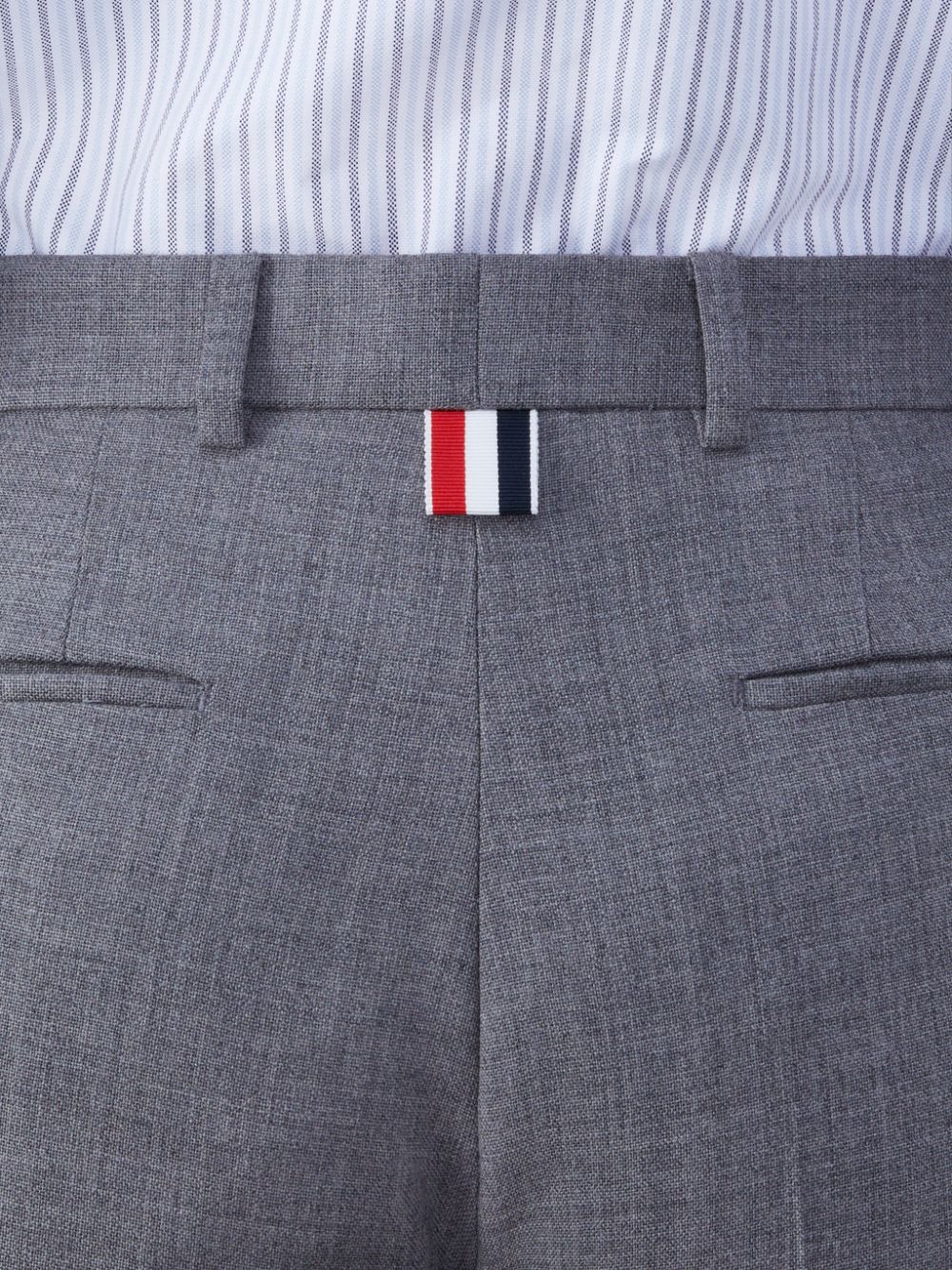 Pantalon Thom Browne Fresco Low Rise Cigarette Femme Grise | ZYV99P88168