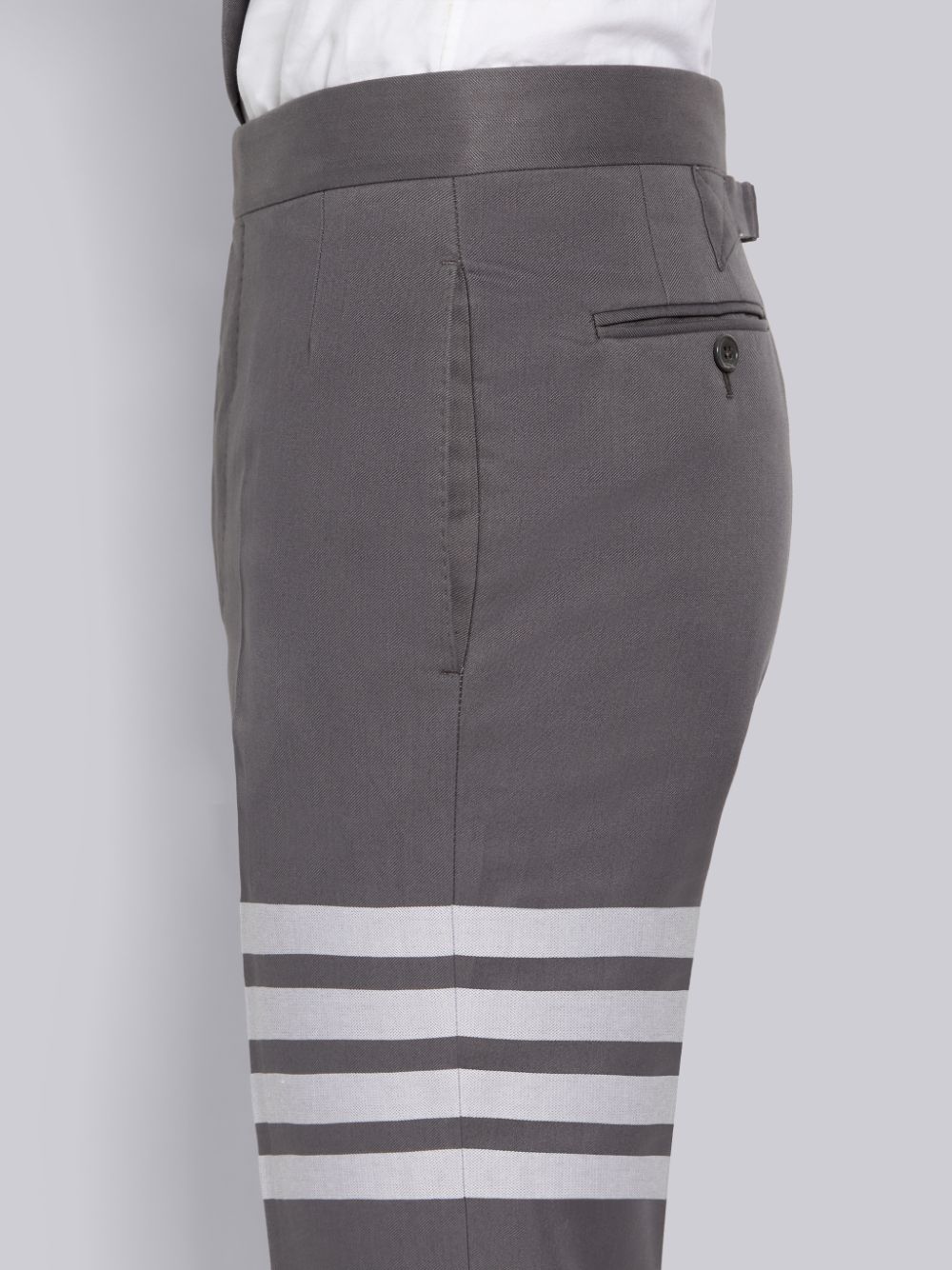 Pantalon Thom Browne Medium Cotton Suiting Engineered 4-Bar Classic Homme Grise | YGQ80F32811