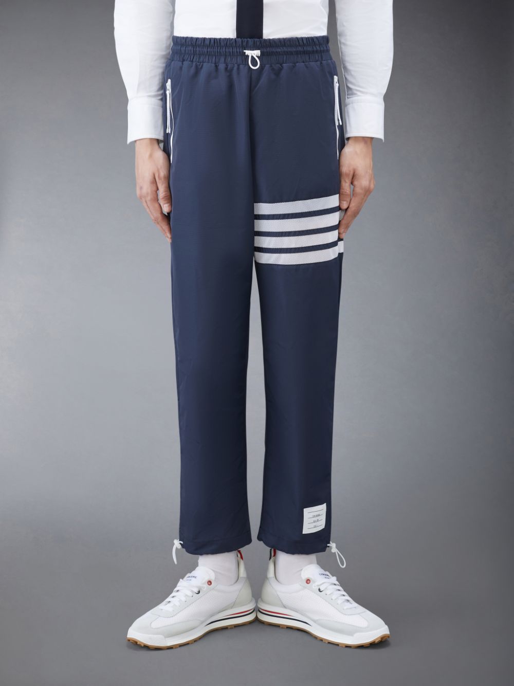 Pantalon Thom Browne Ripstop Mesh 4-Bar Track Homme Bleu | SFI70M18843