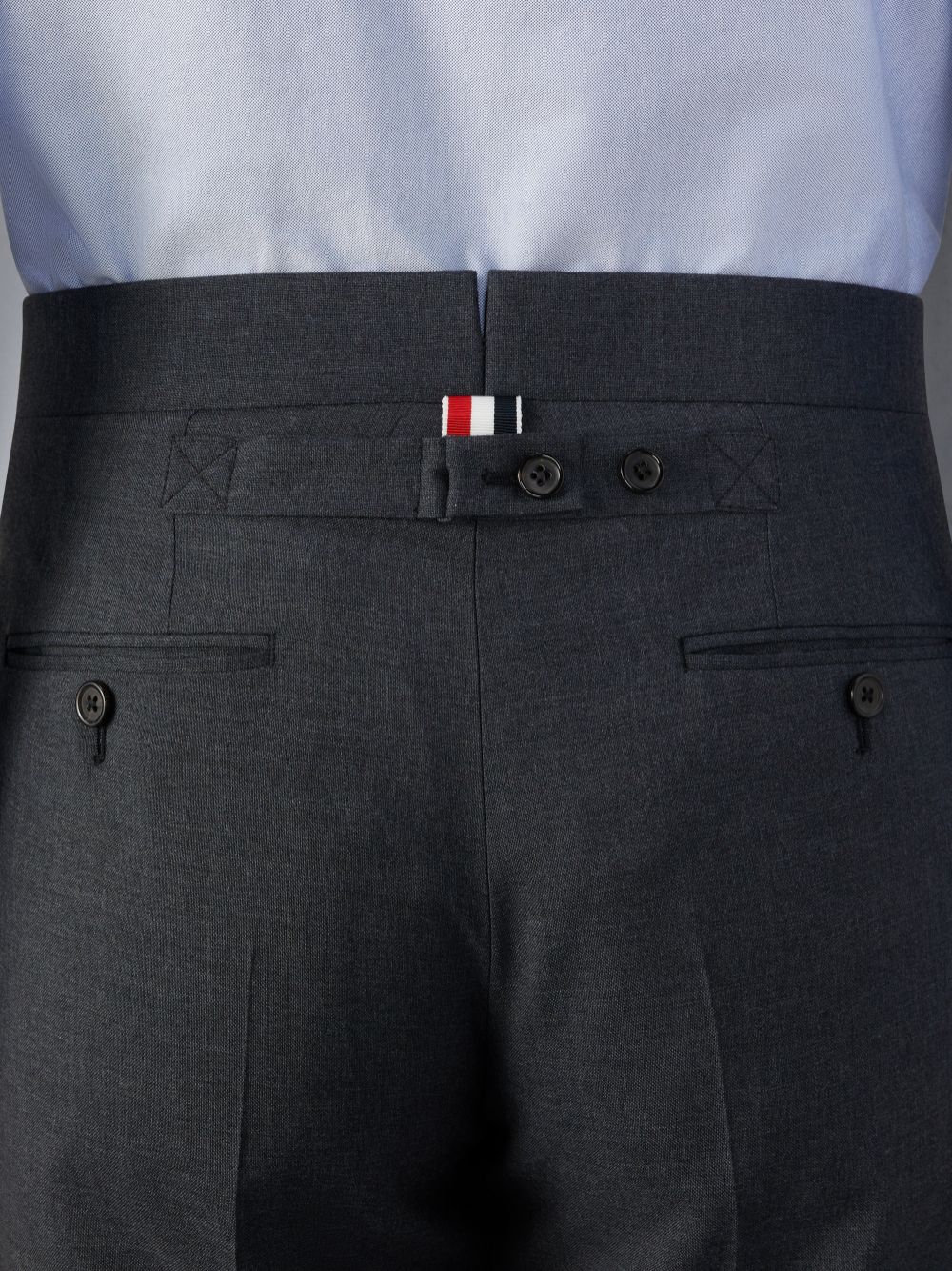 Pantalon Thom Browne School Uniform Mid Rise Skinny Homme Grise | EDR49K61776