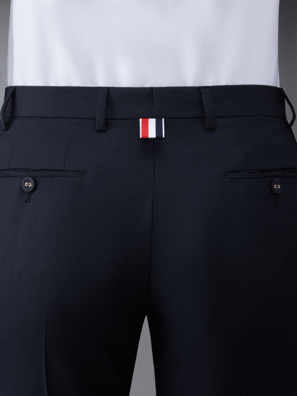 Pantalon Thom Browne Twill Low Rise Cigarette Femme Noir | RHU15N12440