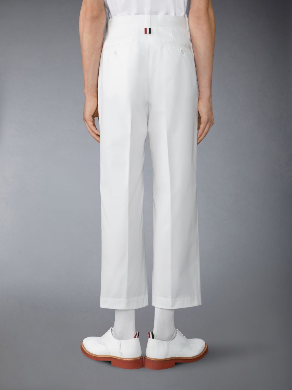 Pantalon Thom Browne Typewriter Unconstructed Straight Leg Homme Blanche | YFK32Y99533