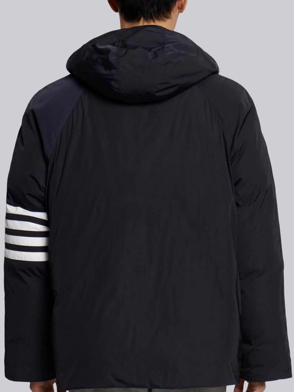 Parka Thom Browne Poly Twill 4-bar Sideline Football Homme Bleu Marine | VYI36H12353