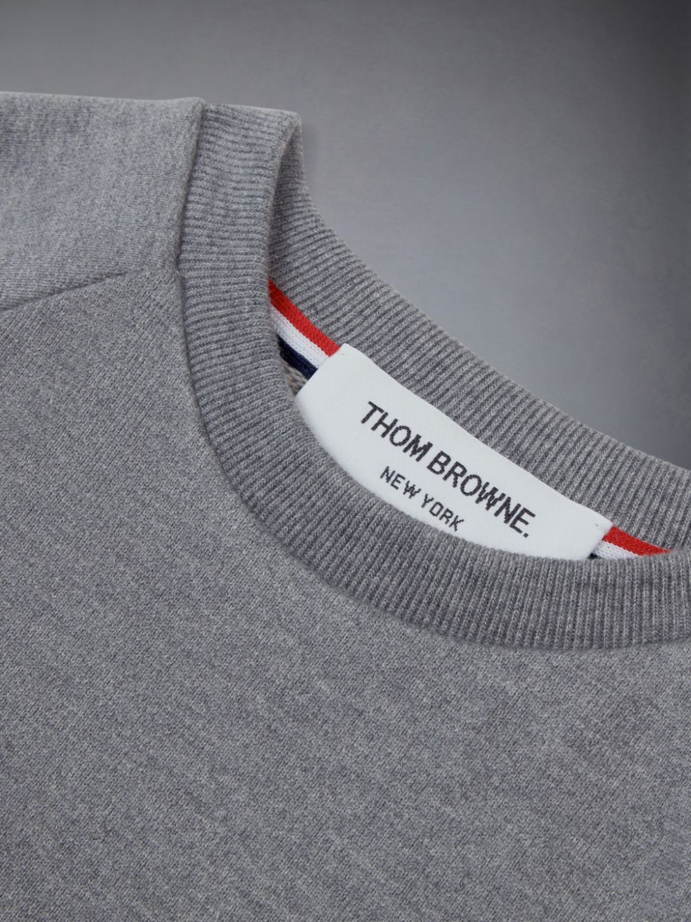 Peignoir Thom Browne Medium Classic Cotton Loopback Jersey Engineered 4-Bar Sweat Fille Grise | GJM28I90606