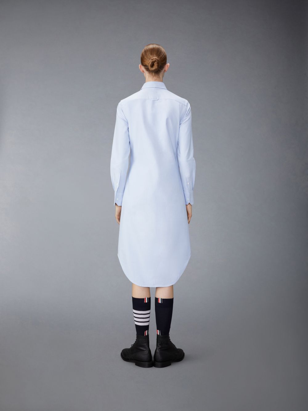 Peignoir Thom Browne Oxford Classic Shirt Femme Bleu | DVW91C89748