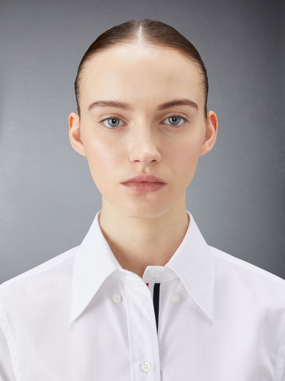 Peignoir Thom Browne Poplin Mini Shirt Femme Blanche | DKF38W01063