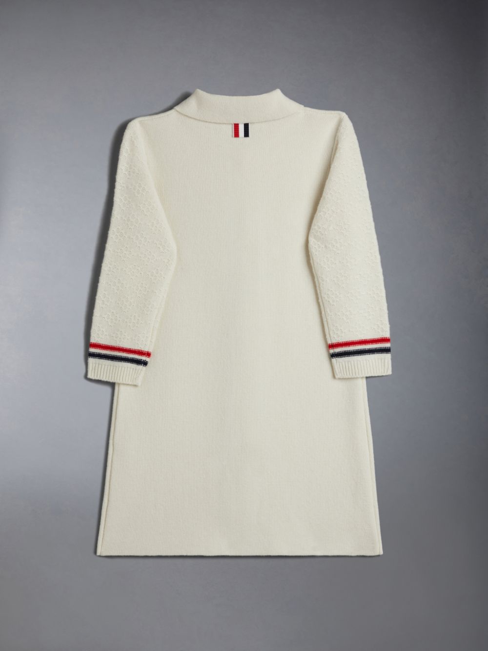 Peignoir Thom Browne Wool Cashmere Polo Cardigan Garcon Blanche | QLA66R06410