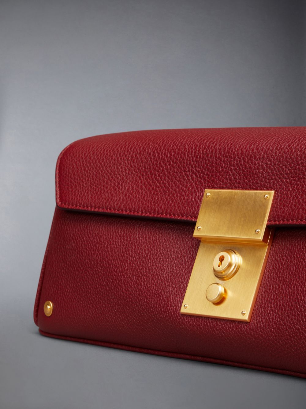 Pochettes Thom Browne Soft Pebble Grain Mrs.uette Femme Rouge | PZA58Q24634