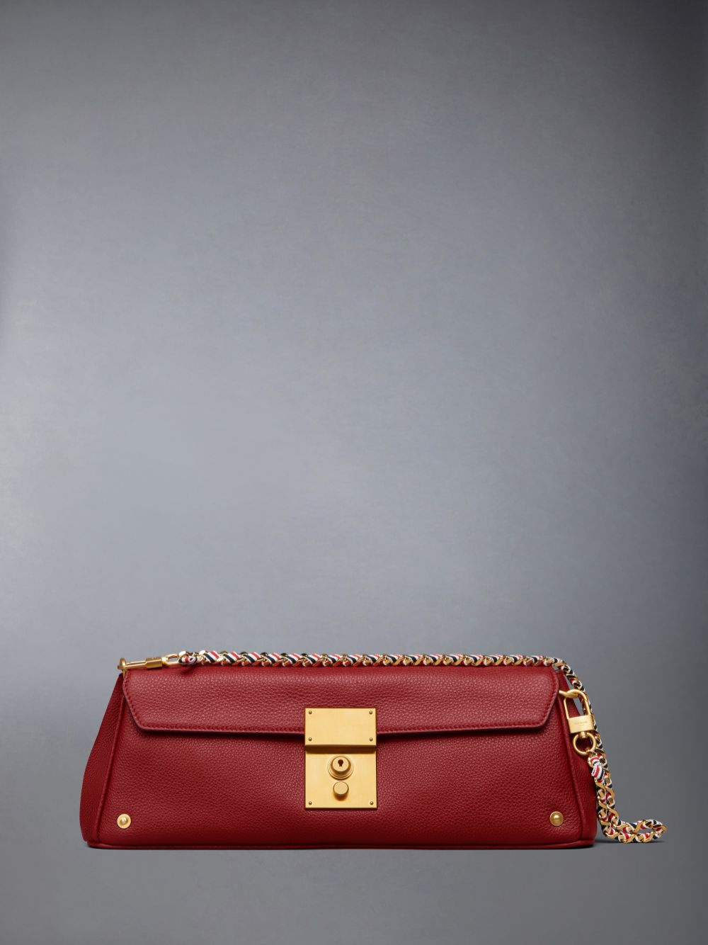 Pochettes Thom Browne Soft Pebble Grain Mrs.uette Femme Rouge | PZA58Q24634