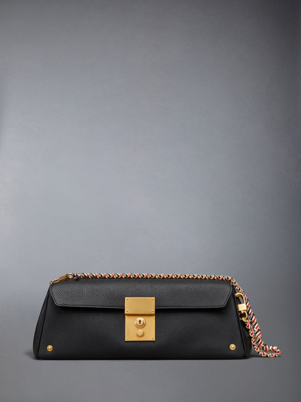 Pochettes Thom Browne Soft Pebble Grain Mrs.uette Femme Noir | KNB24N00880