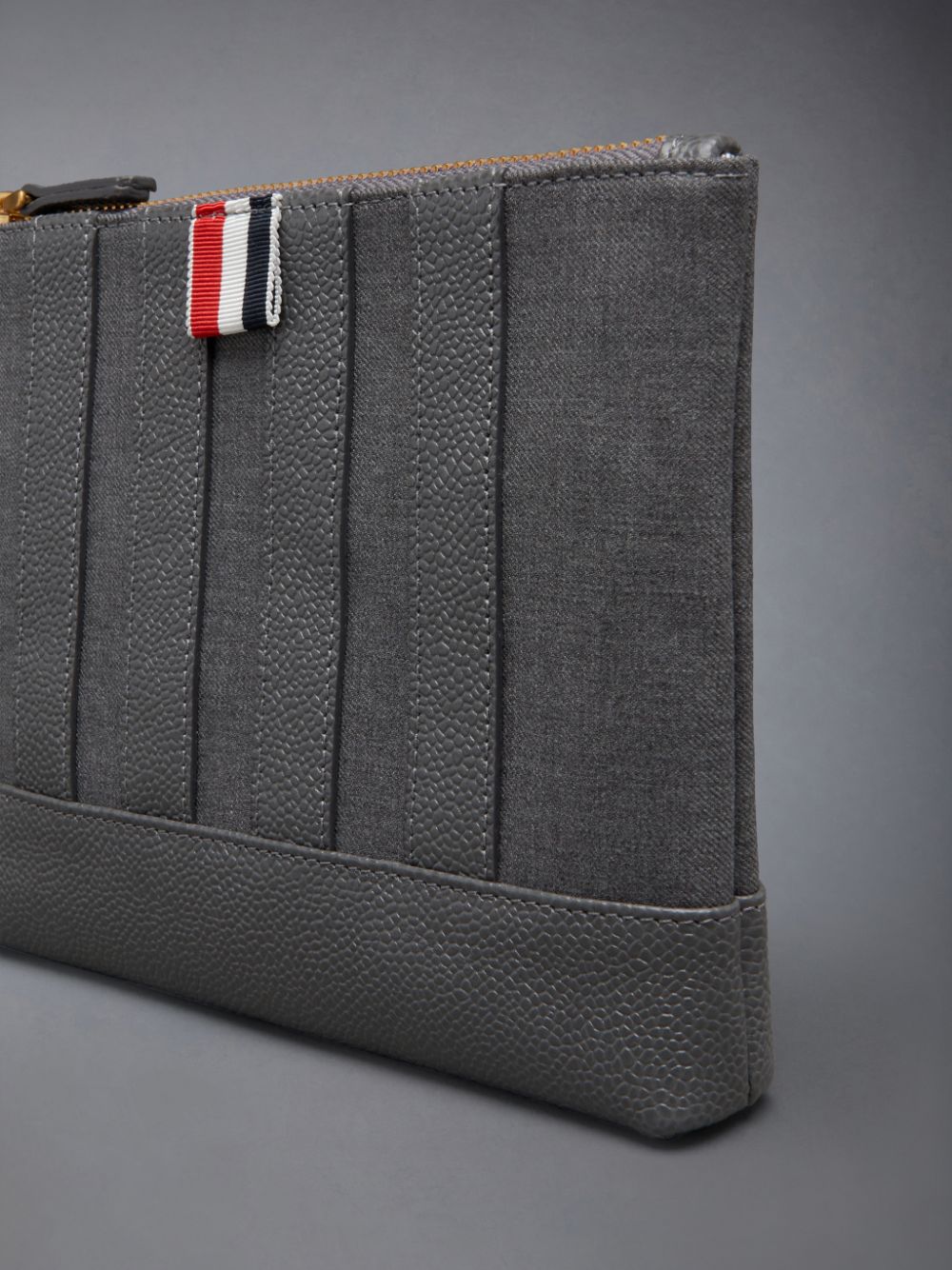 Pochettes Thom Browne Wool 4-Bar Femme Grise | PIT67K77713