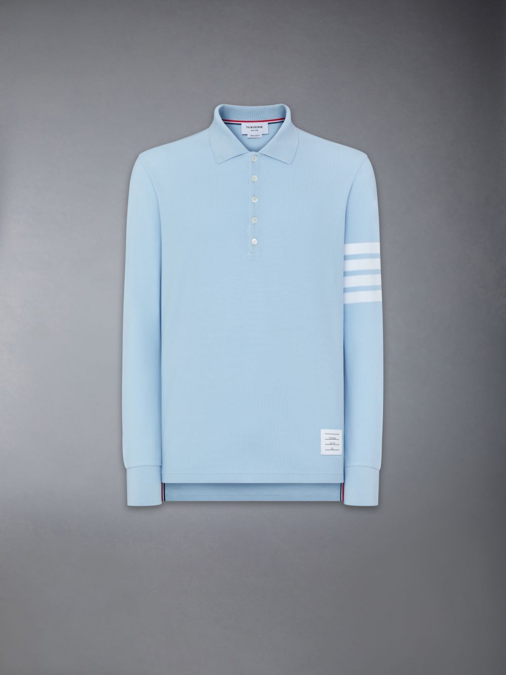 Polo Thom Browne CLASSIC PIQUE 4-BAR Homme Bleu | ZKB30D62287