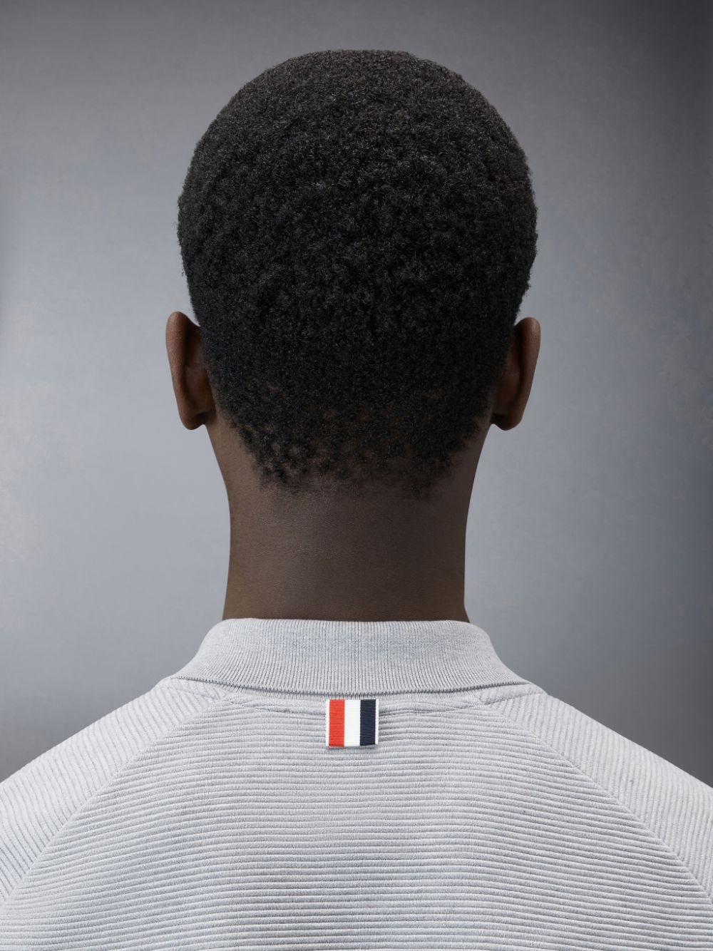 Polo Thom Browne Ottoman 4-Bar Saddle Sleeve Homme Grise | DQX71O18912