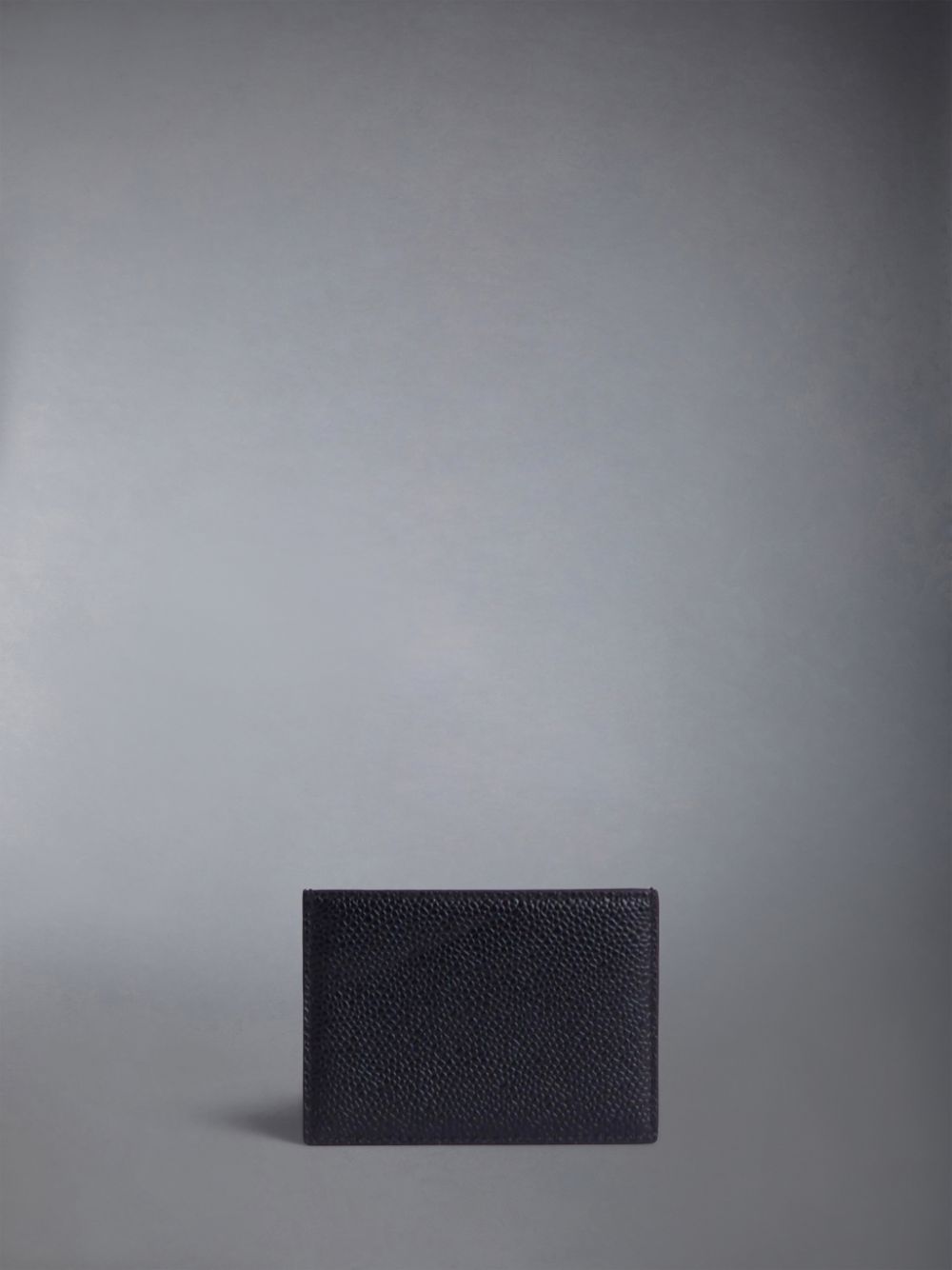 Porte Cartes Thom Browne pebbled leather cardholder Homme Noir | RKZ91R26318
