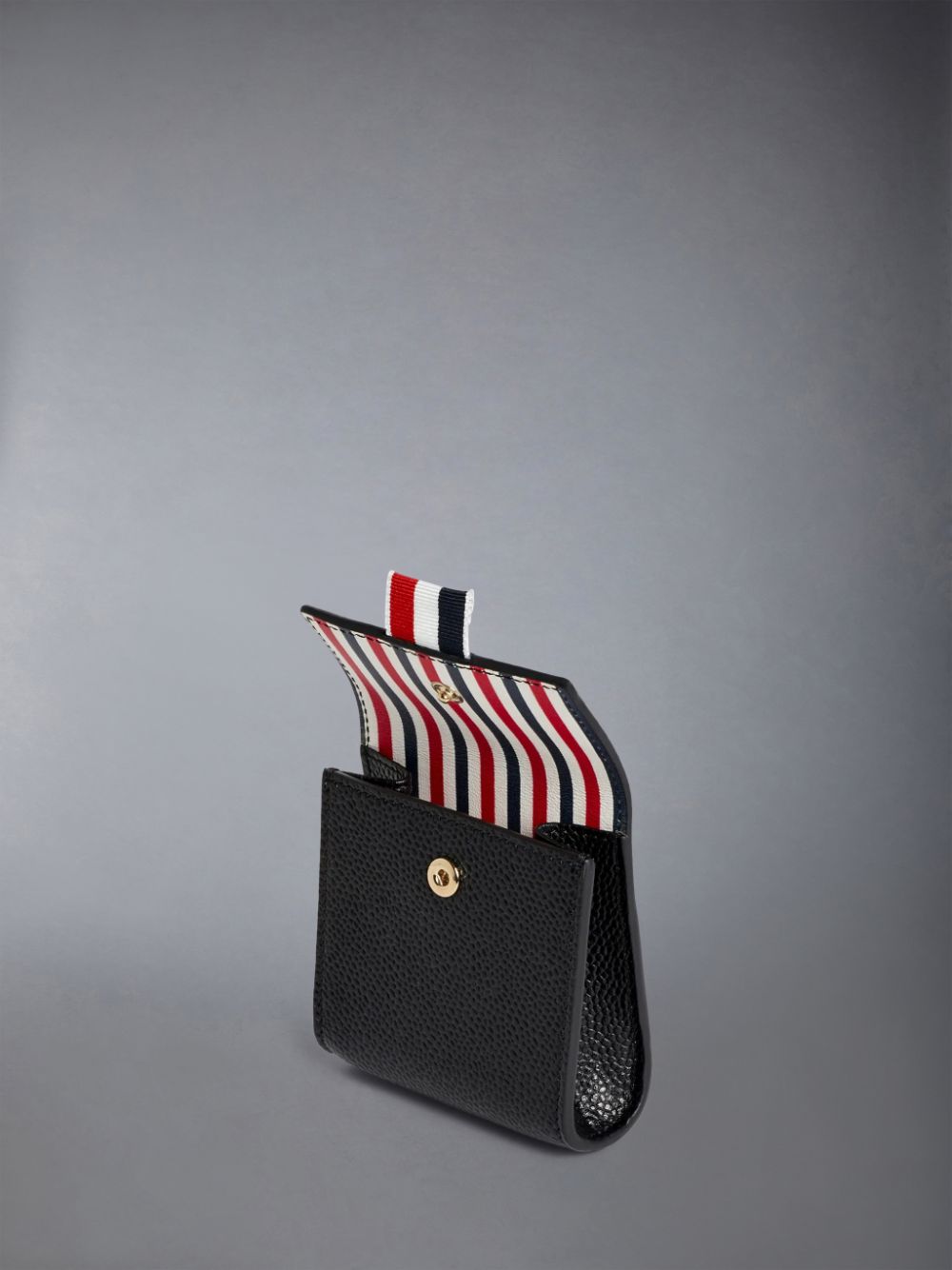 Portefeuilles Thom Browne leather coin purse Femme Noir | UPJ38G53867