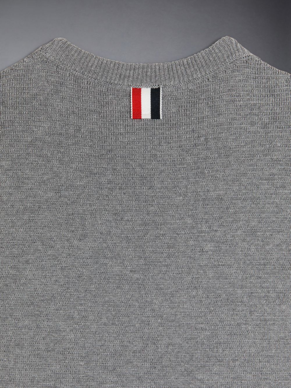 Pulls De Golf Thom Browne Cotton Milano 4-Bar Fille Grise | EGV70J39957