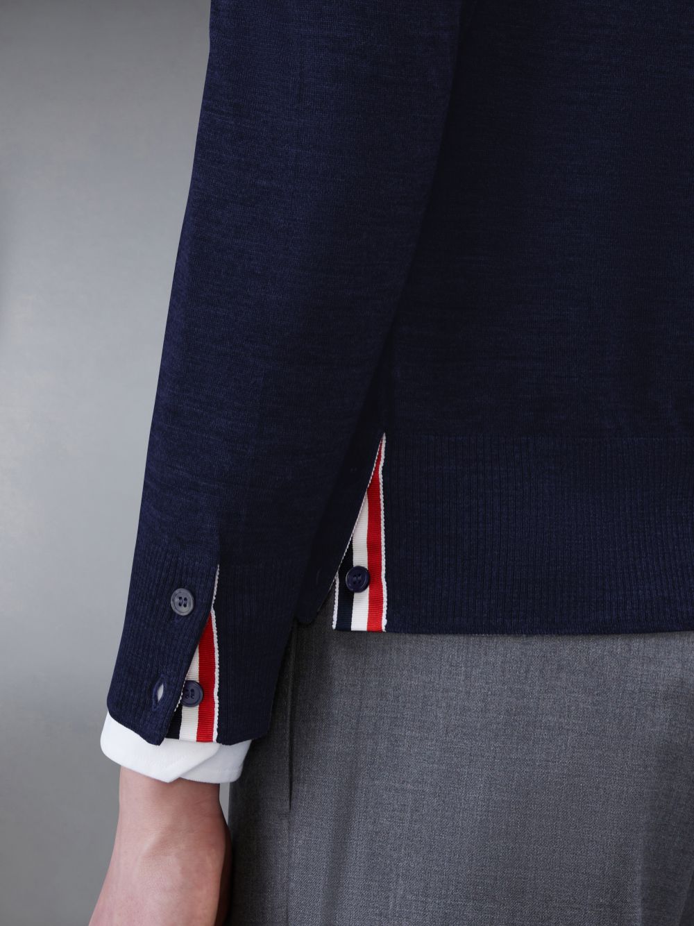 Pulls De Golf Thom Browne Wool 4-Bar Homme Bleu | YGZ93P01239