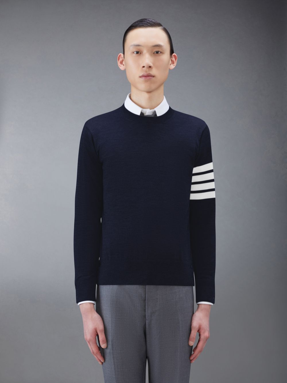 Pulls De Golf Thom Browne Wool 4-Bar Homme Bleu | YGZ93P01239