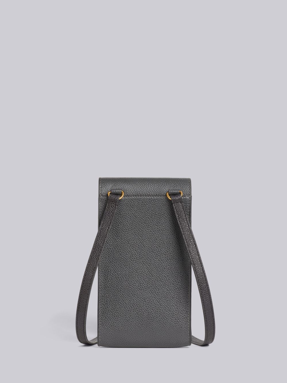 Sac Mobile Thom Browne Dark Pebbled Calfskin Funmix Homme Grise | PJI54I97978