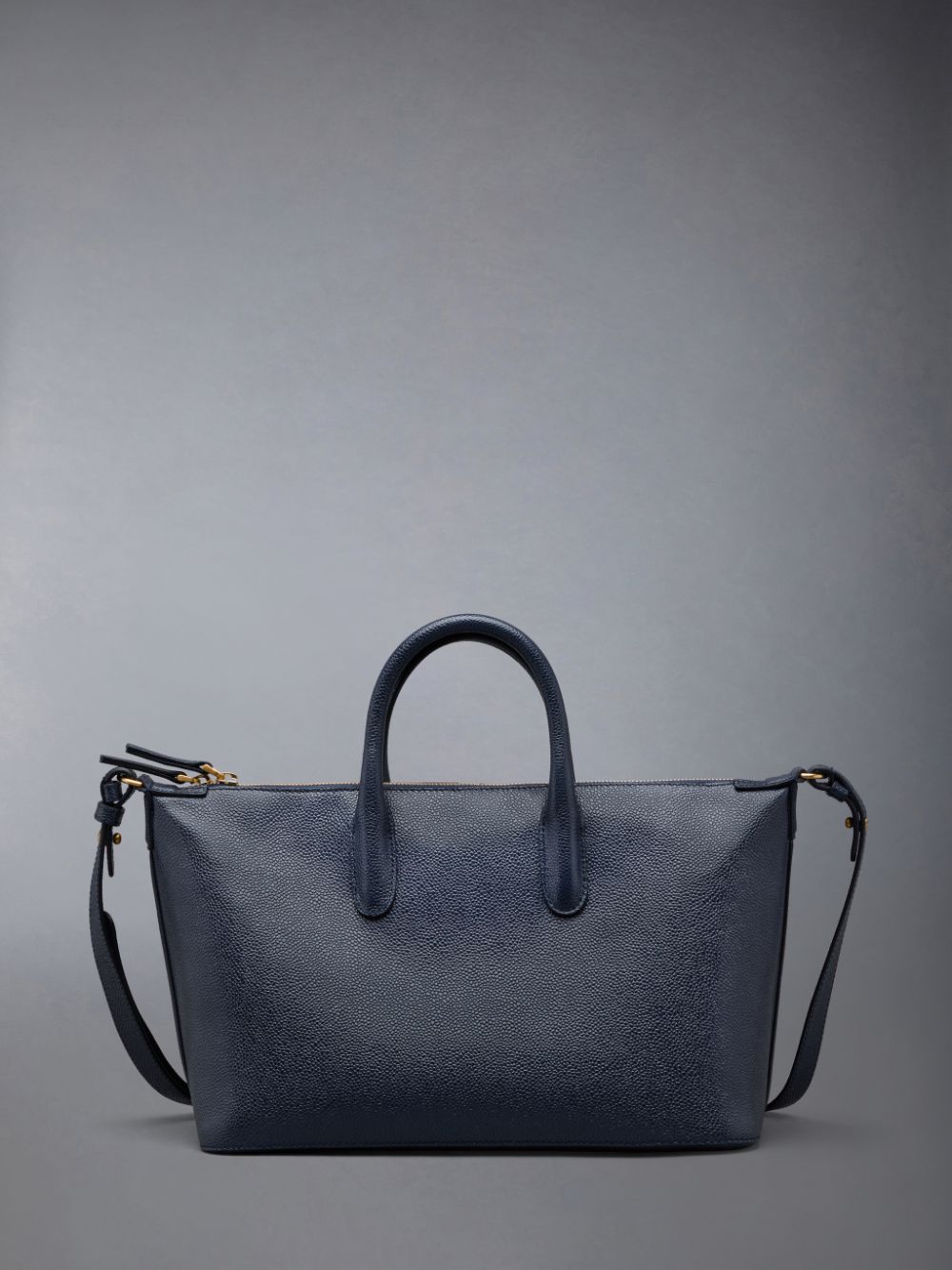 Sac Polochon Thom Browne Pebble Grain 4-Bar Small Femme Bleu | LHP83M03404