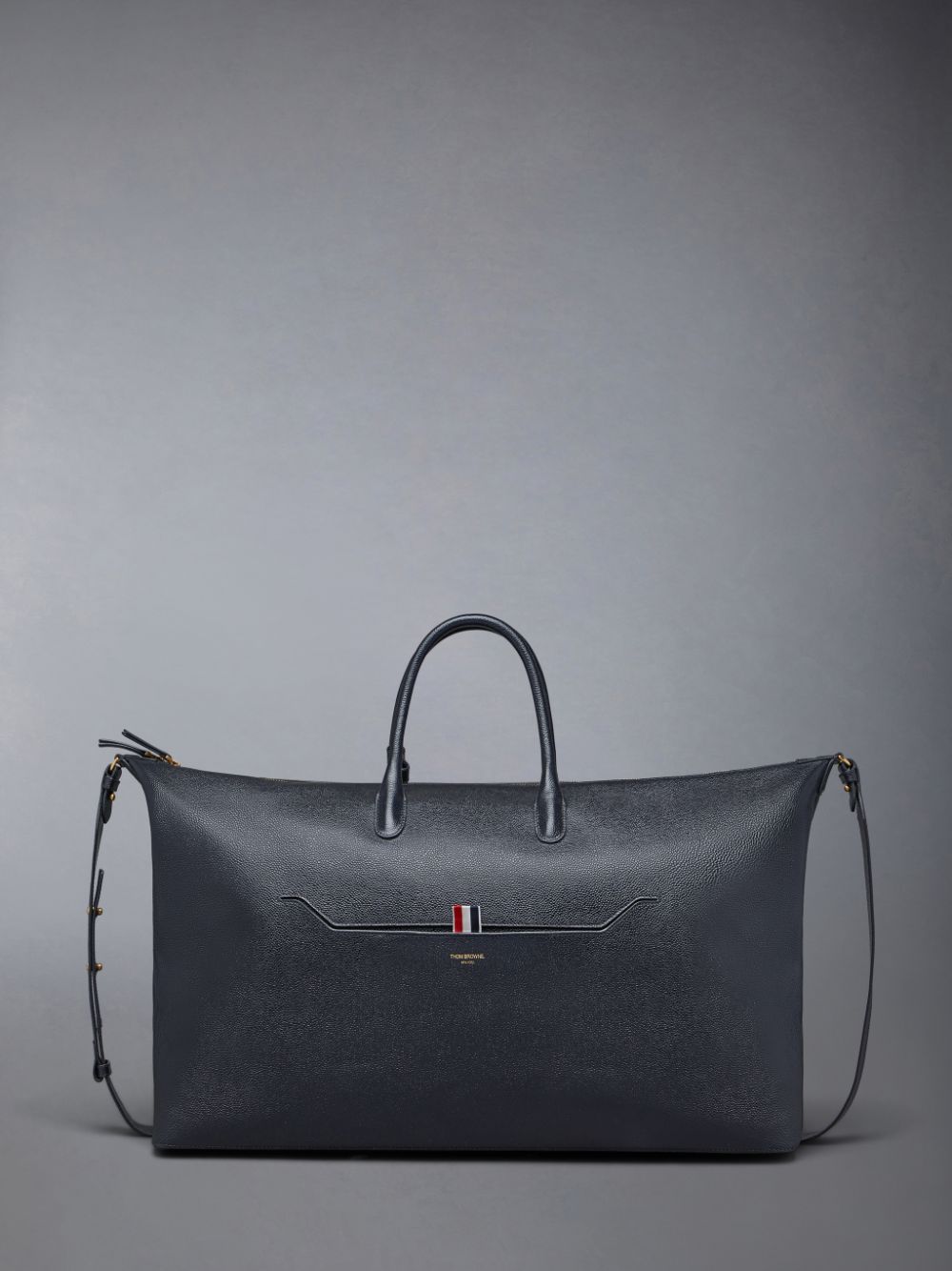 Sac Polochon Thom Browne Pebble Grain Femme Noir | DUJ43K75738