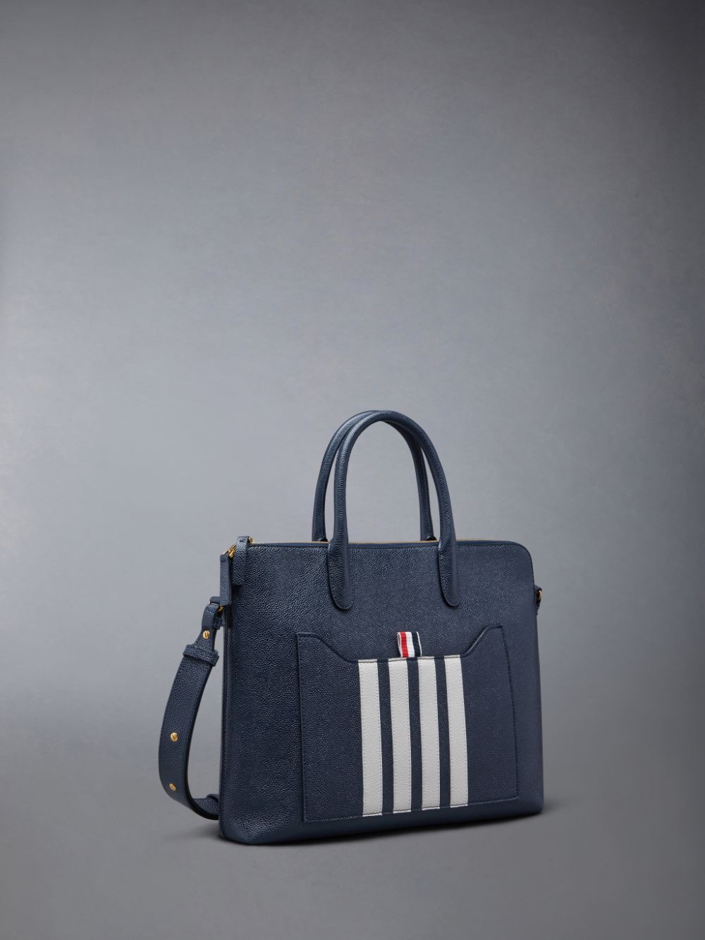 Sacs D'affaires Thom Browne Pebble Grain 4-Bar Femme Bleu | EOZ16X50766