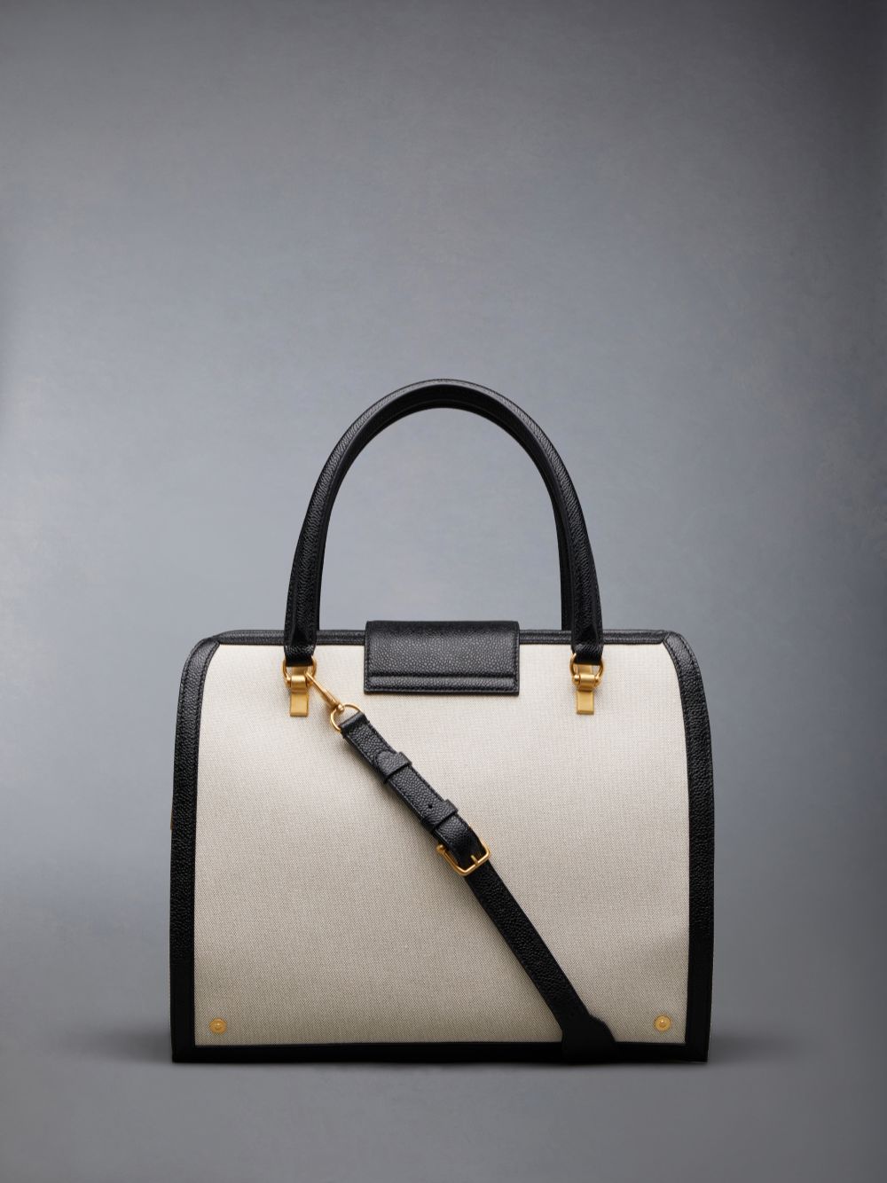 Sacs Fourre Tout Thom Browne Cotton Canvas Mrs. Femme Beige | MIX30L68204