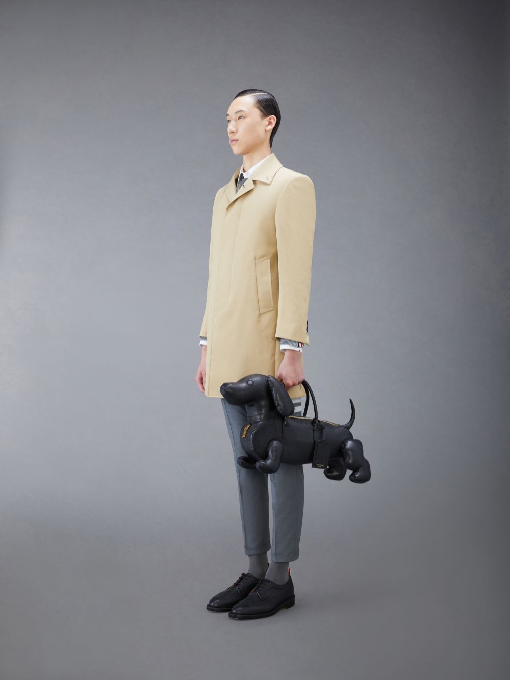 Sacs Fourre Tout Thom Browne Hector in Pebble Grain Homme Noir | CWL15W68421