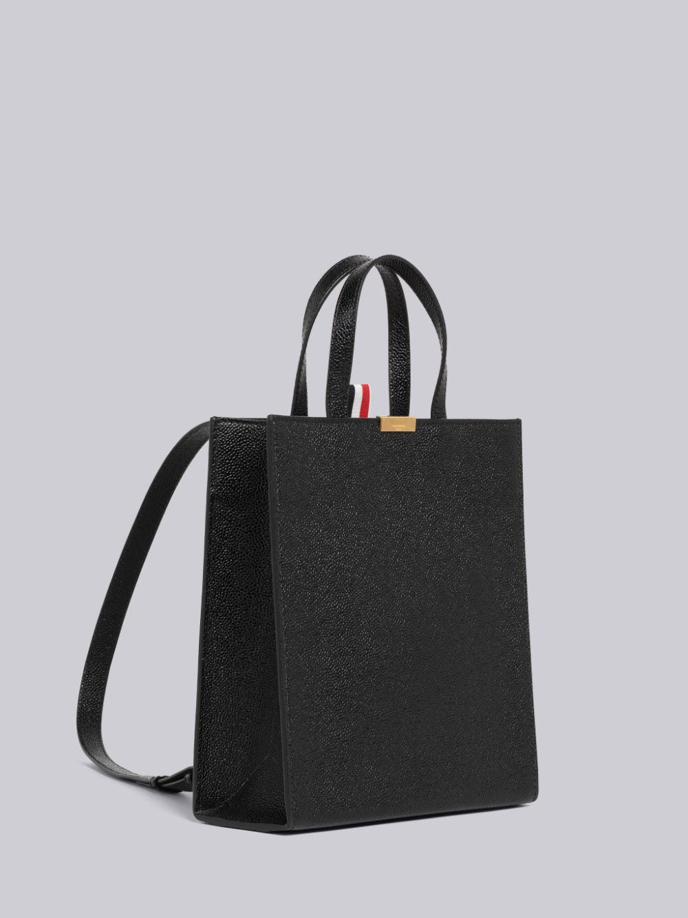Sacs Fourre Tout Thom Browne Pebble Grain Leather Small Multifunctional Backpack Homme Noir | QLC38U92339