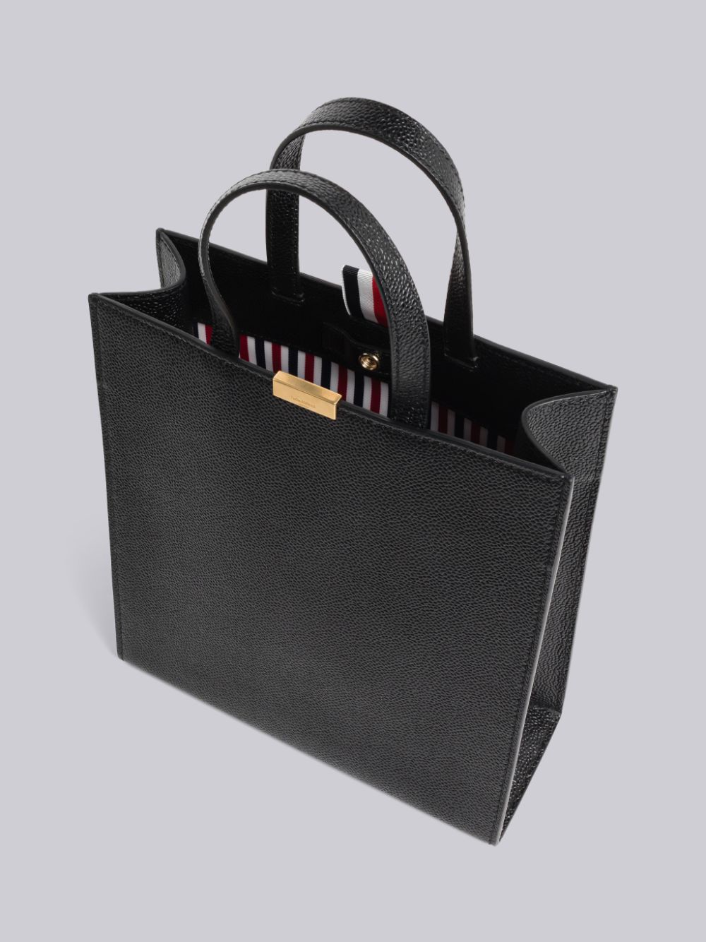 Sacs Fourre Tout Thom Browne Pebble Grain Leather Small Multifunctional Backpack Homme Noir | QLC38U92339