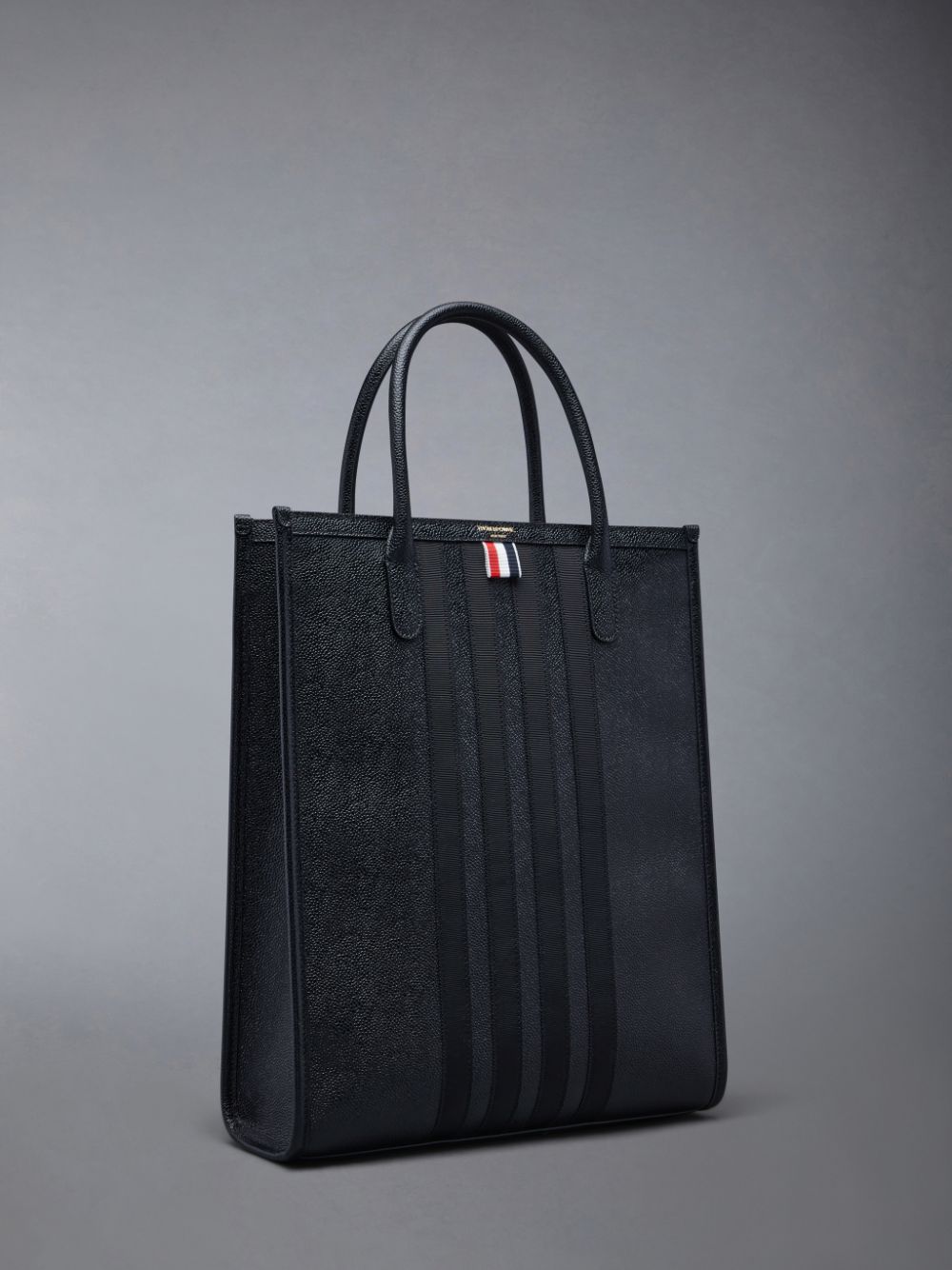 Sacs Fourre Tout Thom Browne Pebble Grain 4-Bar Homme Noir | FGB53S54492