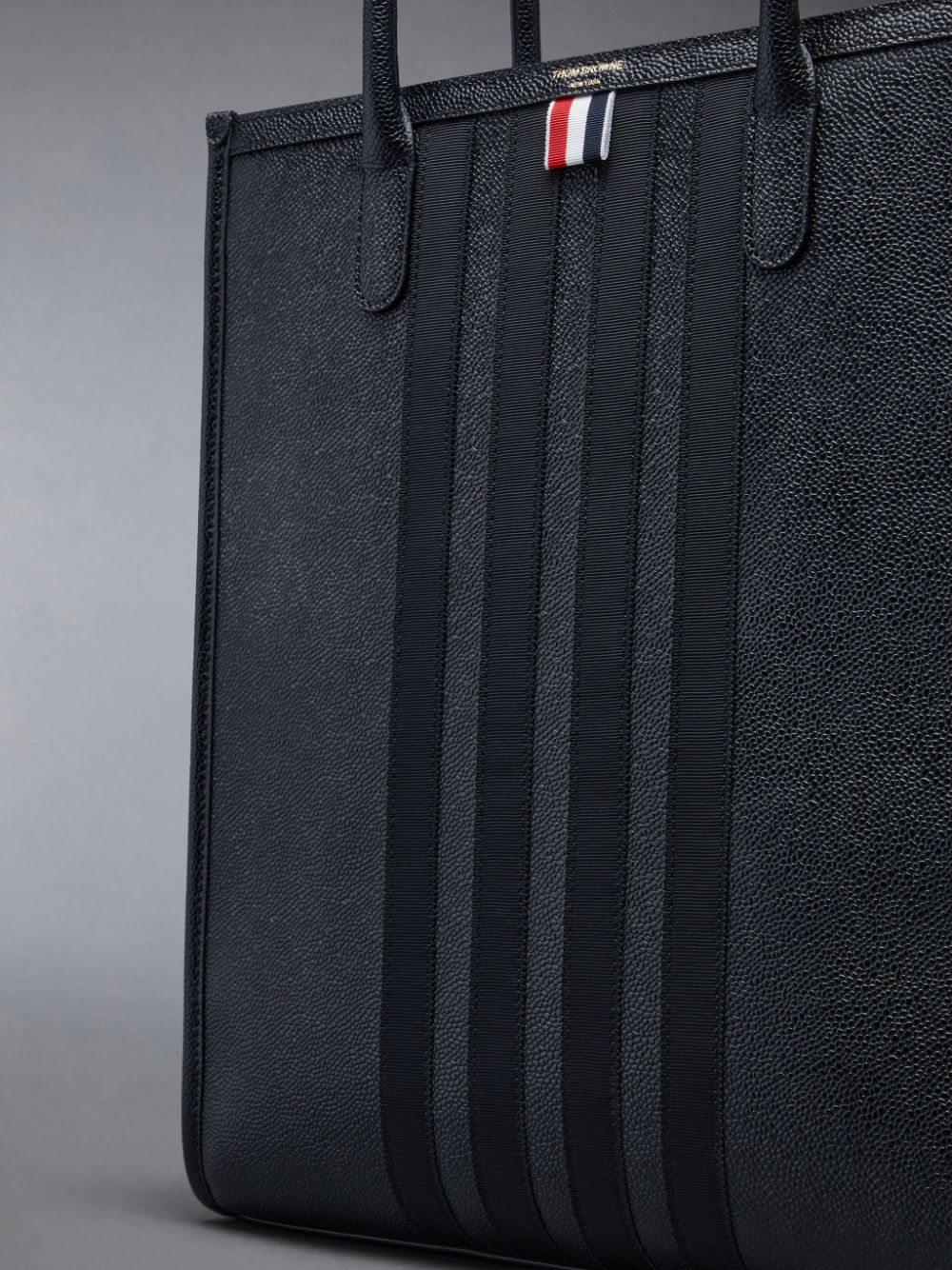 Sacs Fourre Tout Thom Browne Pebble Grain 4-Bar Homme Noir | FGB53S54492