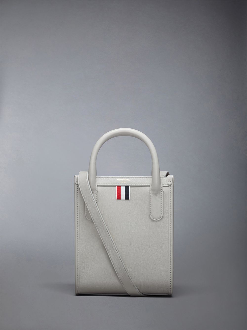 Sacs Fourre Tout Thom Browne Vertical Mini in Smooth Calf Femme Beige | UEQ70Y13171