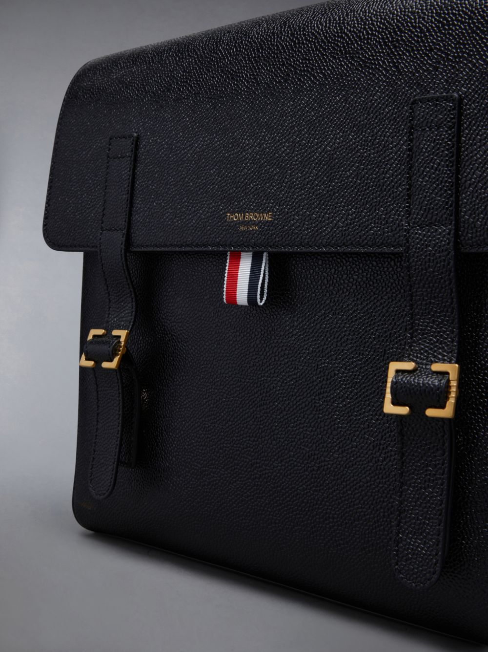 Sacs à Dos Thom Browne Pebble Grain Book Homme Noir | APX21I57163
