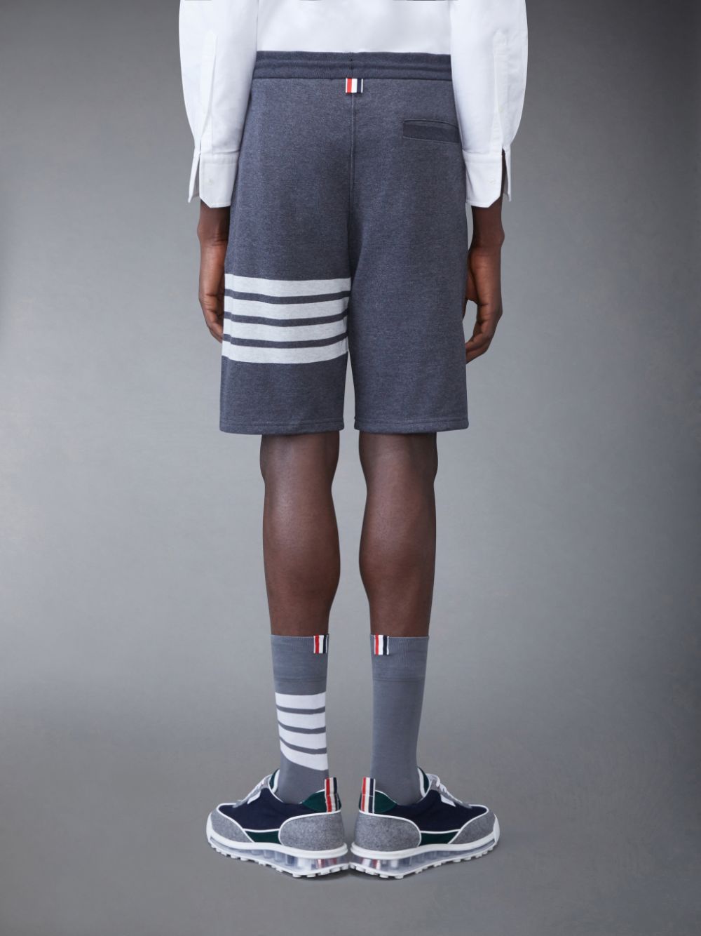 Short Jogging Thom Browne Classic Loopback 4-Bar Homme Grise | ESN51D80028
