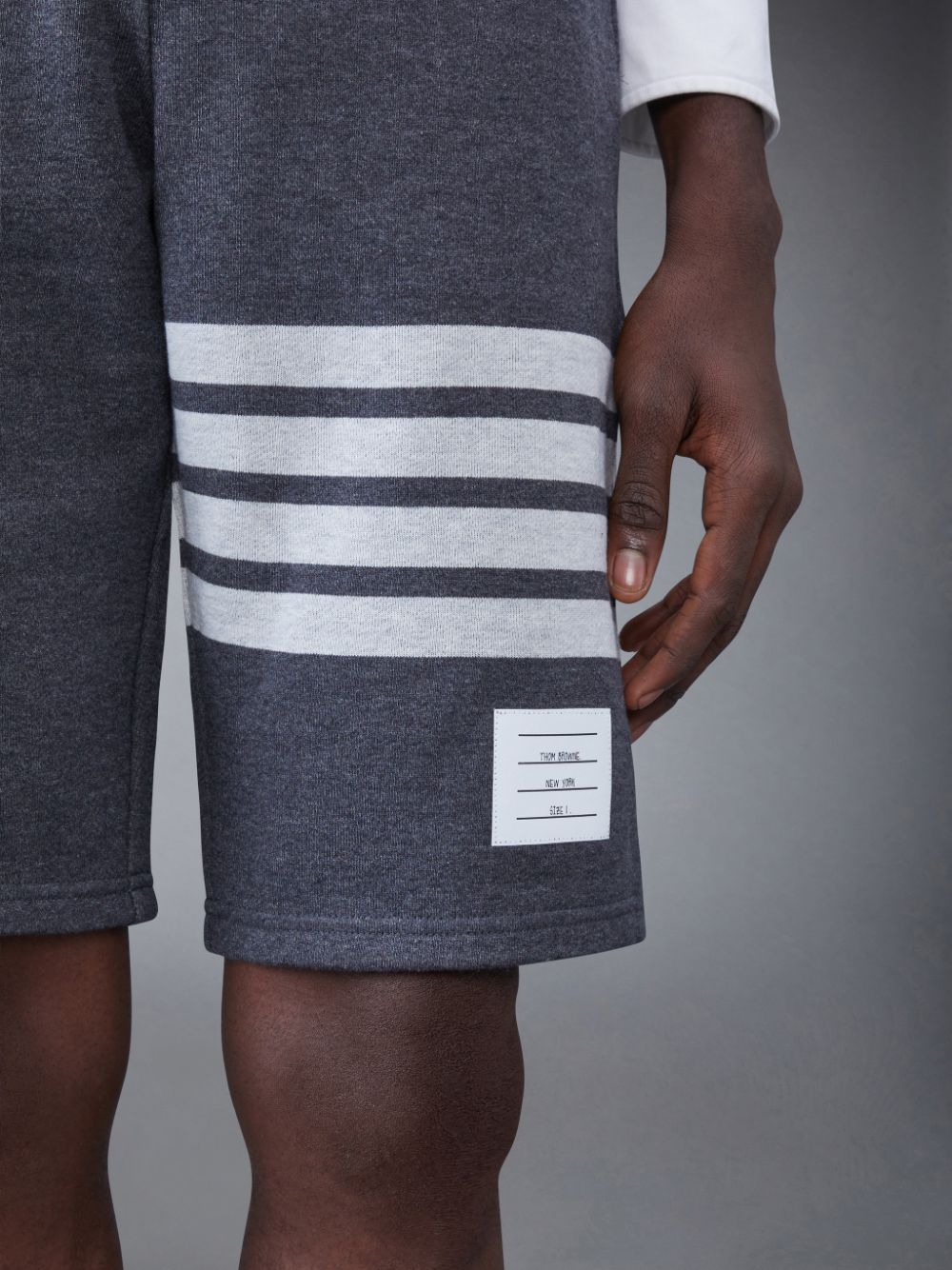 Short Jogging Thom Browne Classic Loopback 4-Bar Homme Grise | ESN51D80028